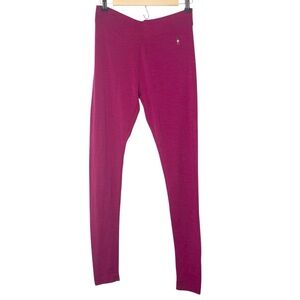 Smartwool Merino Wool Women’s size Large Pink Leggings Base Layer 31” inseam